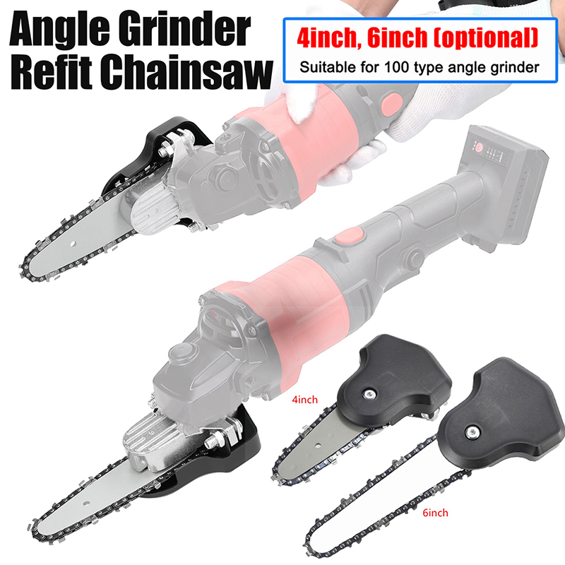 Power Xchange Tools - 4inch/ 6inch Angle Grinder Refit Chainsaw
