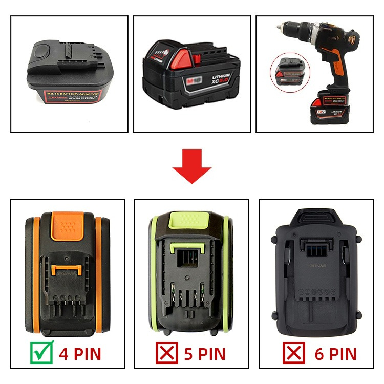 For Worx 20V 4-Pin Orange Powe - Power Tools Orange ulasan dan harga