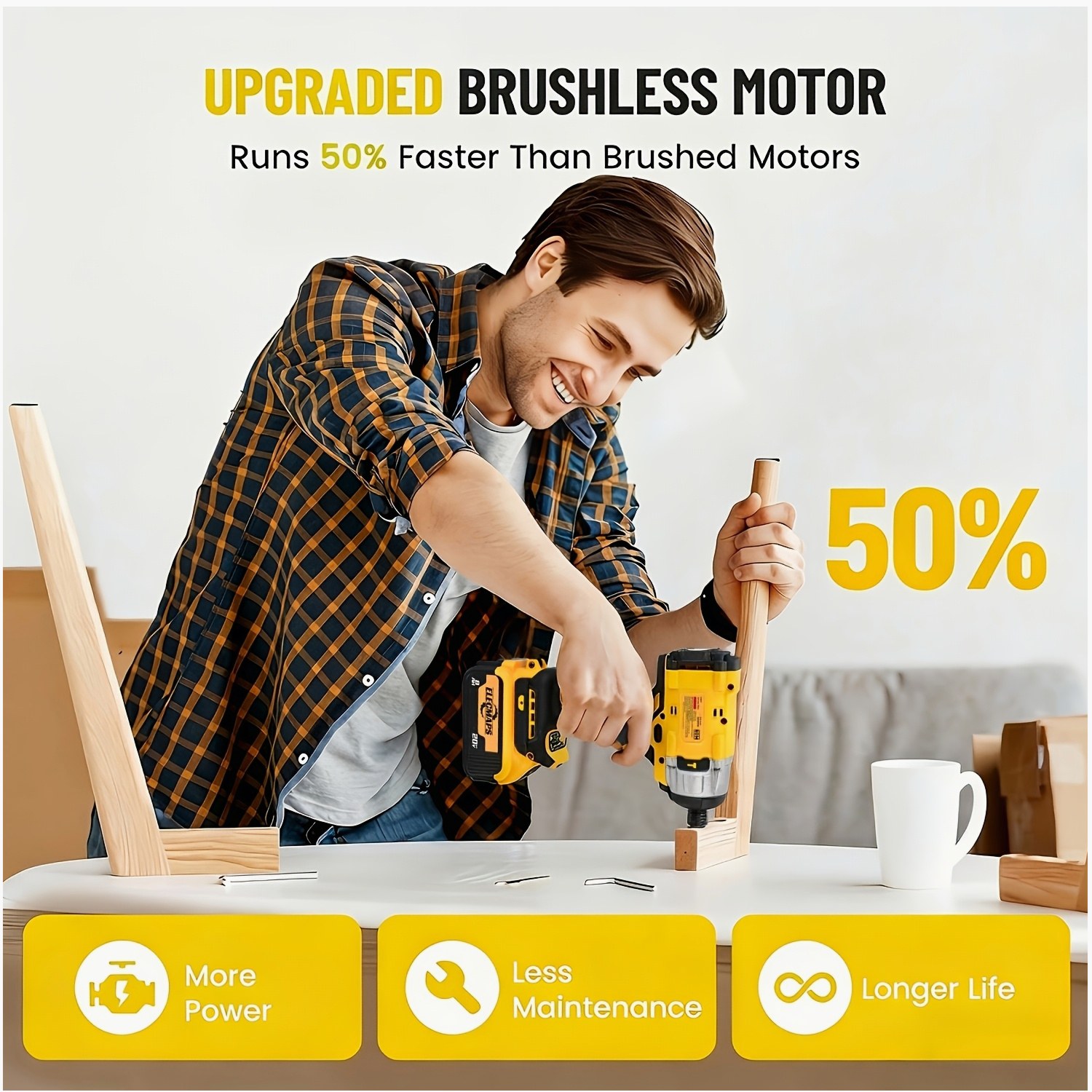 Brushless Impact Driver & Hamm - Cordless Drill Driver ulasan dan harga