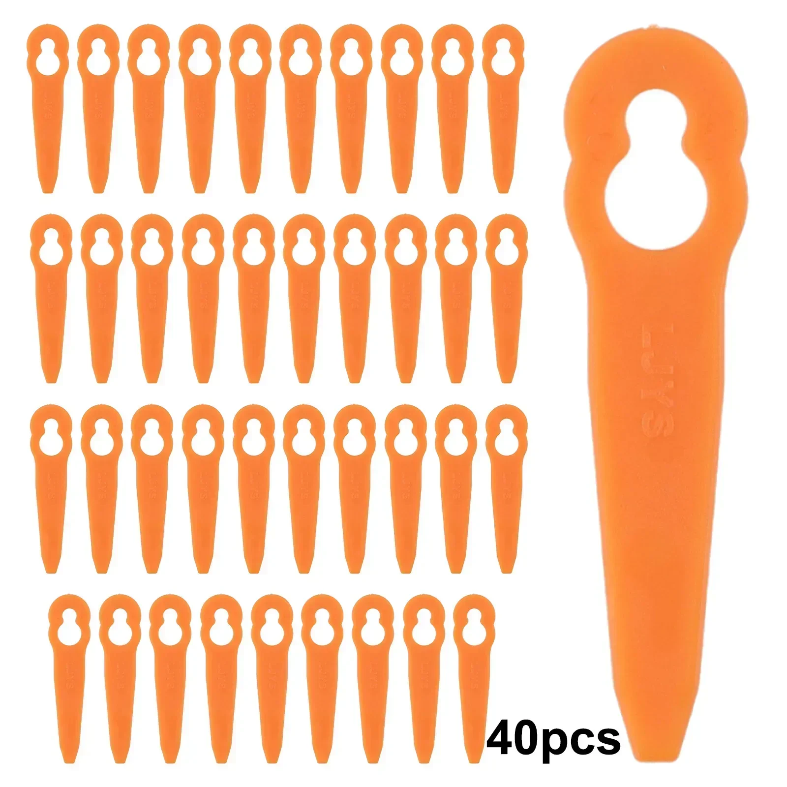 40pcs Plastic Blades Lawn Mowe - Power Tools Orange ulasan dan harga