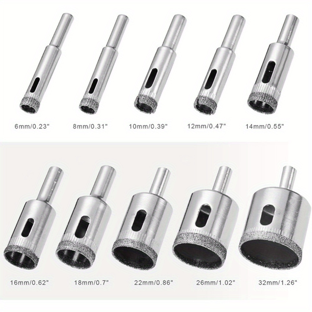 10 Piece Diamond Coated Drill  - Power Tools On Sale ulasan dan harga