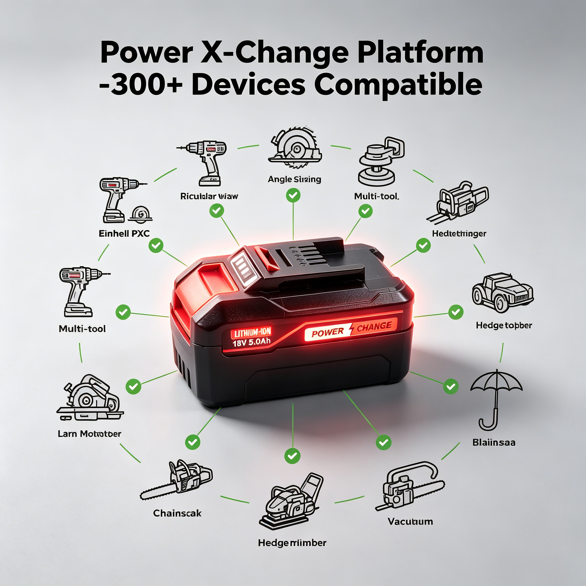 5000mAh Replacement Battery EI - Power Xchange Tools ulasan dan harga