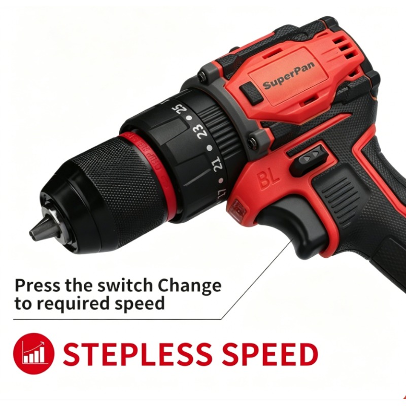Superpan 60Nm Brushless Cordle - Cordless Drill Driver ulasan dan harga