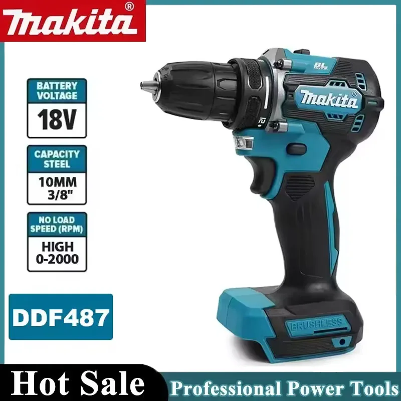 Makita DDF487 Cordless Brushle - Cordless Drill Driver ulasan dan harga
