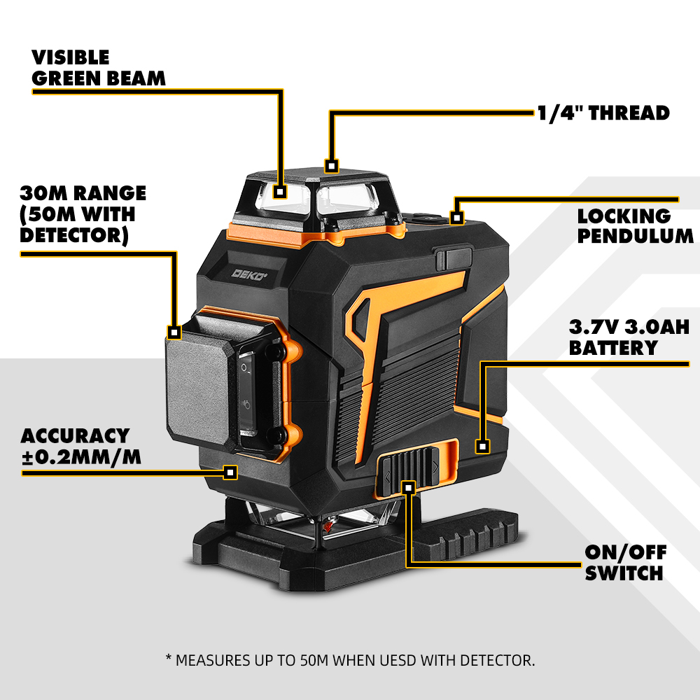 DEKO 16/12 Lines 4D Self-Level - Power Tools That Are Green ulasan dan harga