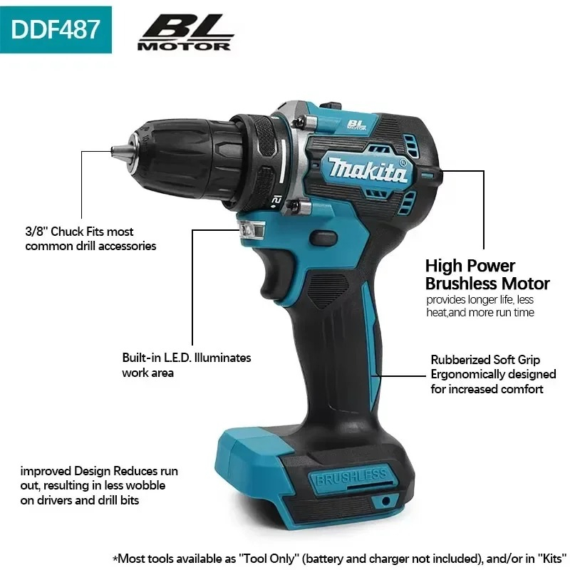 Makita DHP487 LXT Brushless Im - Cordless Drill Driver ulasan dan harga