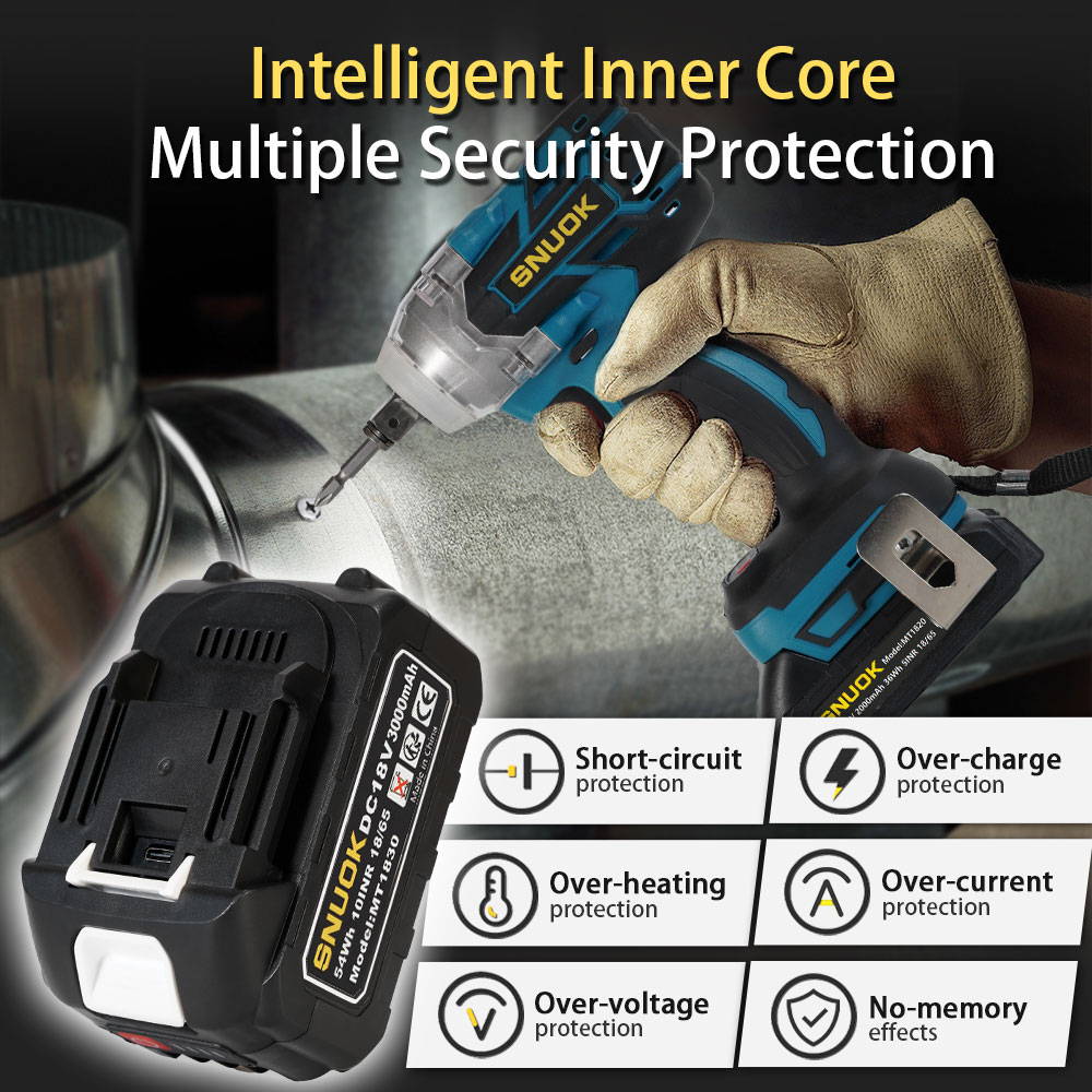 SNUOK 18V electric tool batter - Power Tools On Sale ulasan dan harga