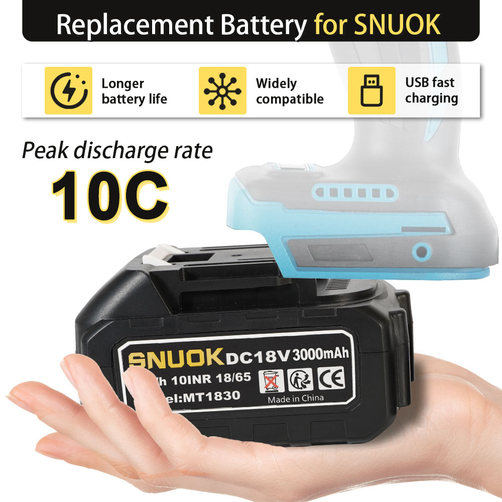 SNUOK 18V electric tool batter - Power Tools On Sale ulasan dan harga