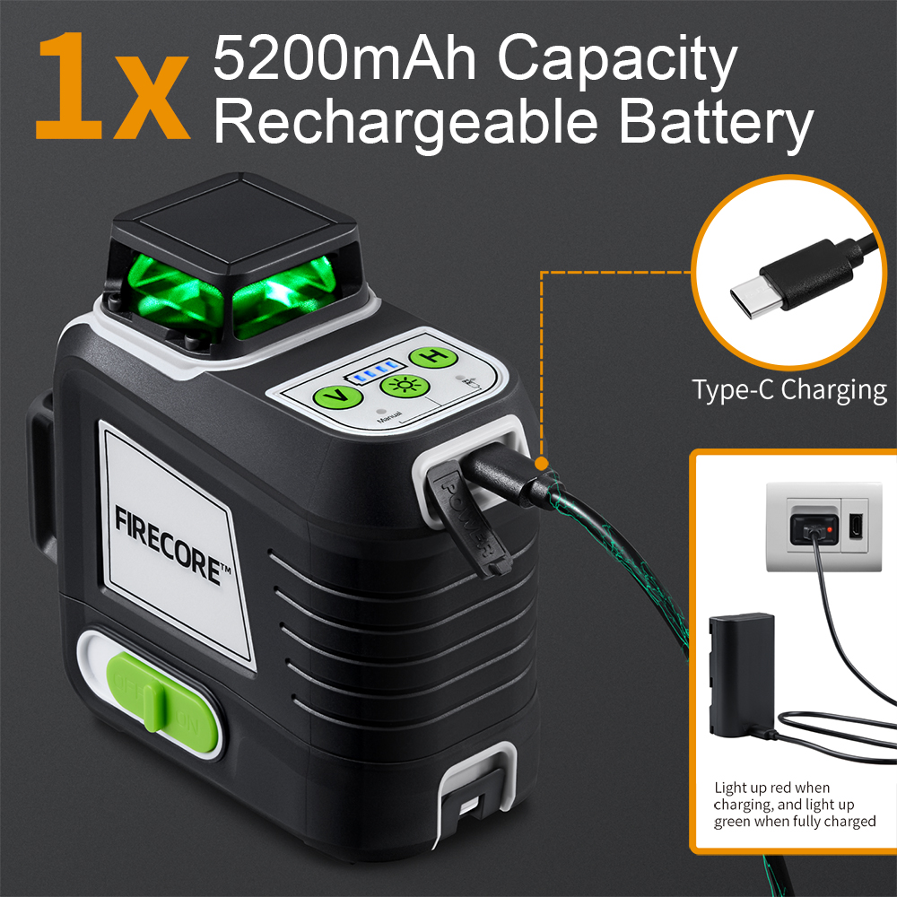 FIRECORE 360 Laser Level 12 Li - Power Tools That Are Green ulasan dan harga